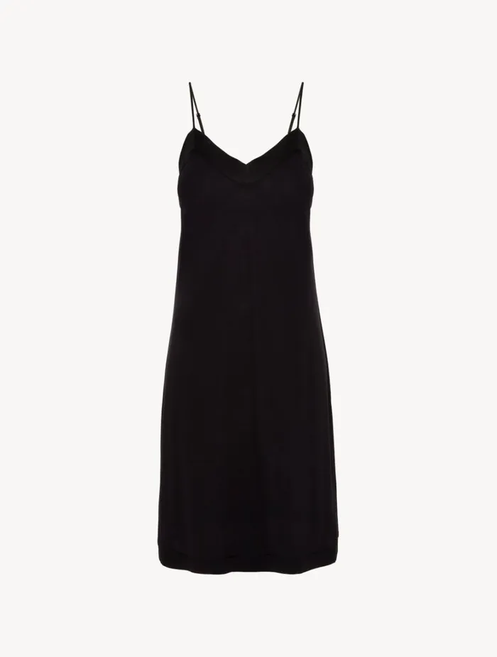 La Perla Short Nightdress In Onyx Women Slips and Dresses