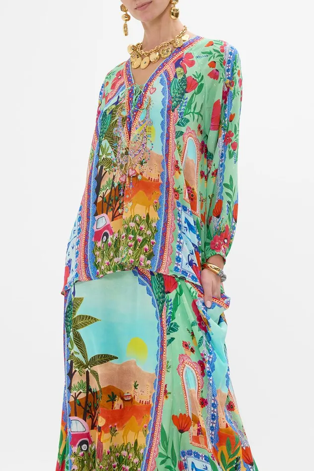 LACE UP BLOUSE QUEENS OF CREATION Queens Of Creation Womens Camilla Blouses and Shirts