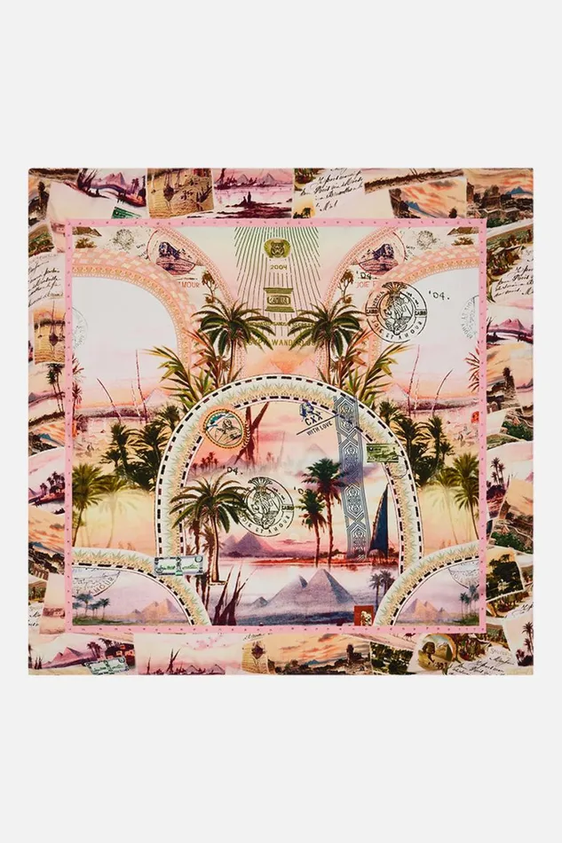 LARGE SQUARE SCARF MILLAS GOT MAIL Millas Got Mail WomensMens Camilla Scarves