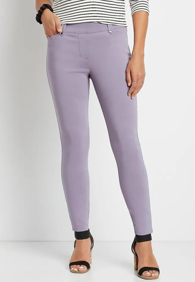 Lavender Bengaline Skinny Ankle Pant Women Maurices Bottoms