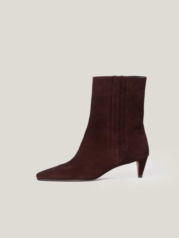Leather Valerie Ankle Boot Port Women Jigsaw Boots