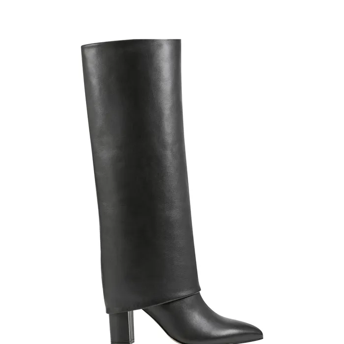 Leina Block Heel Pointy Toe Dress Boot Black Women Dress Boots Marc Fisher