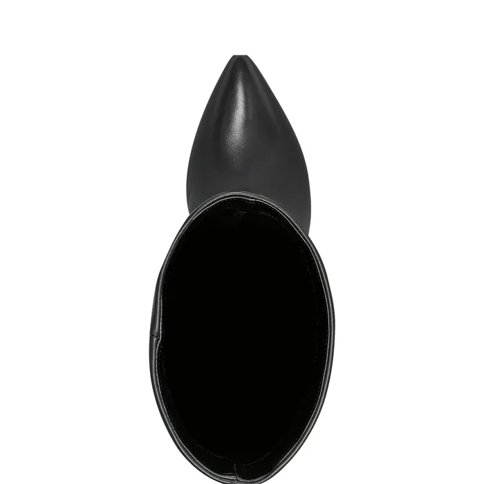 Leina Block Heel Pointy Toe Dress Boot Black Women Dress Boots Marc Fisher