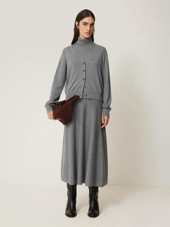 Lightweight Merino Waistcoat Grey Women Jigsaw Shirts and Tops