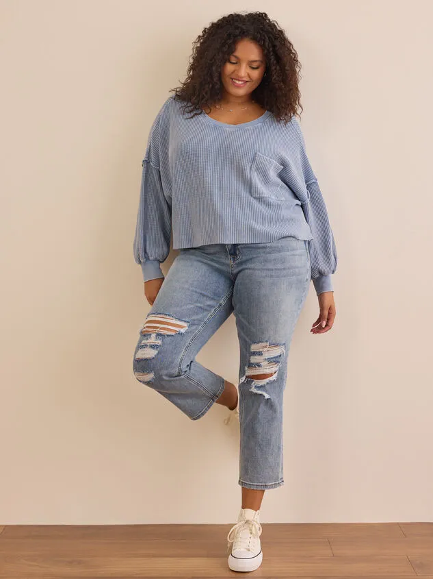Lilia Cropped Thermal Shockingpink Women Altar039d State Tops