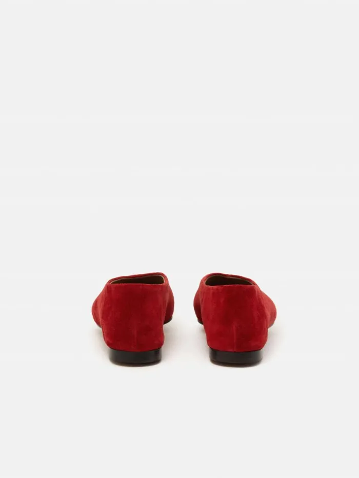 Linnie Flat Pointed Ballerina Red Women Jigsaw Flats