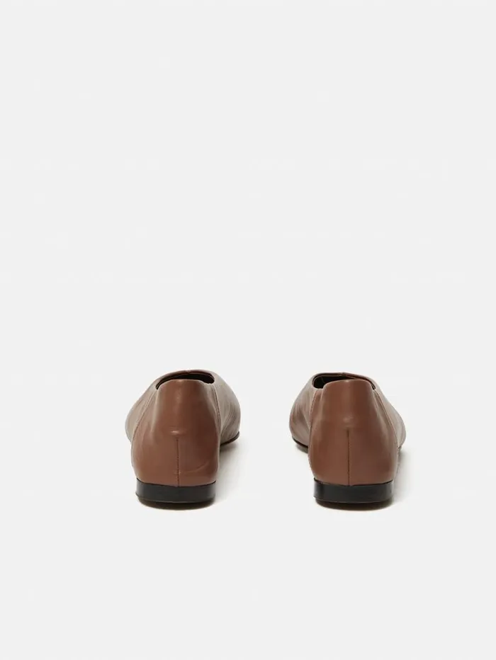 Linnie Flat Pointed Ballerina Tan Women Jigsaw Flats