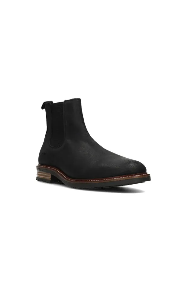Liverpool Los Angeles Boots RAIL SUEDE LEATHER BOOT Black Oil Suede 8211 Mens