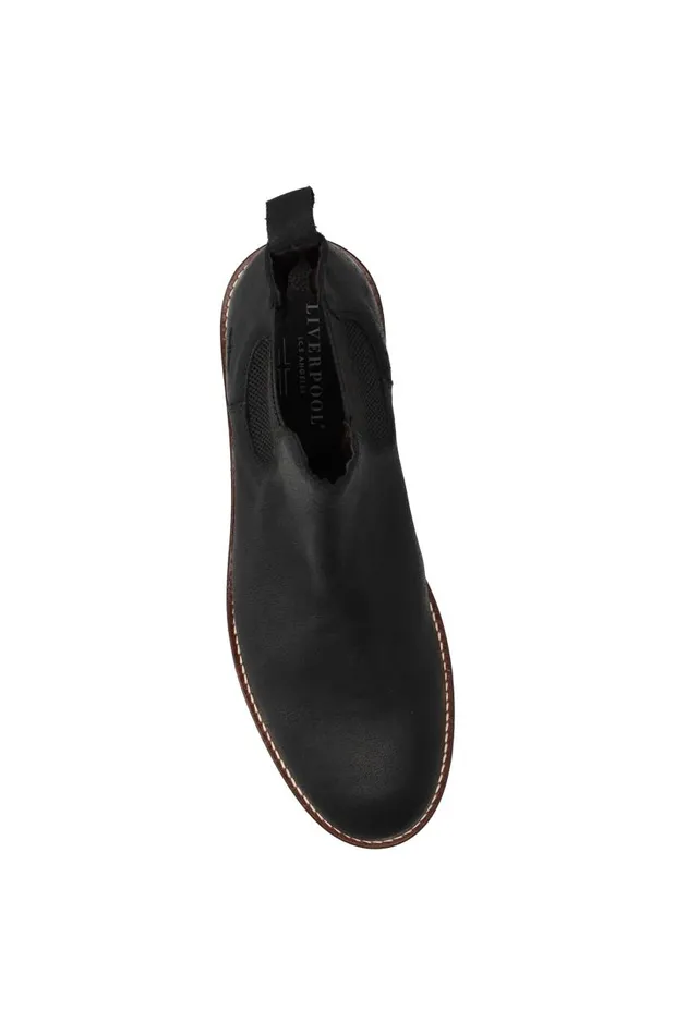 Liverpool Los Angeles Boots RAIL SUEDE LEATHER BOOT Black Oil Suede 8211 Mens