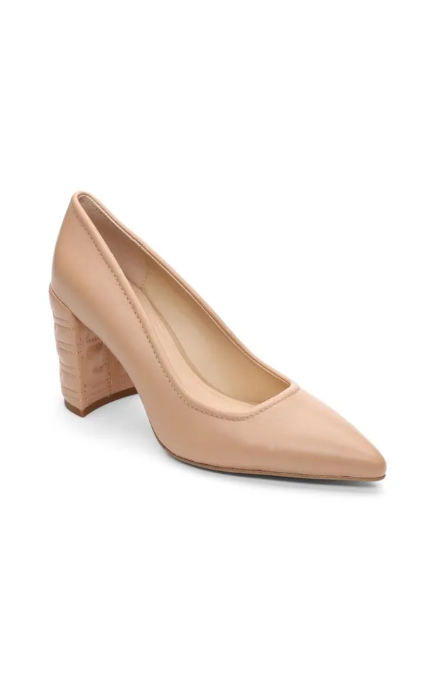 Liverpool Los Angeles Heels BOULEVARD ICON BLOCK PUMP Nude 8211 Womens