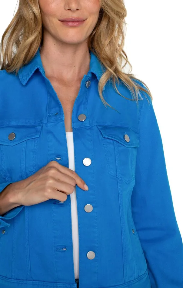 Liverpool Los Angeles Jackets CLASSIC JEAN JACKET Diva Blue 8211 Womens