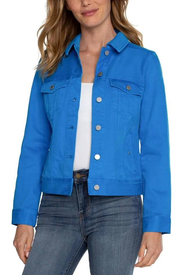 Liverpool Los Angeles Jackets CLASSIC JEAN JACKET Diva Blue 8211 Womens