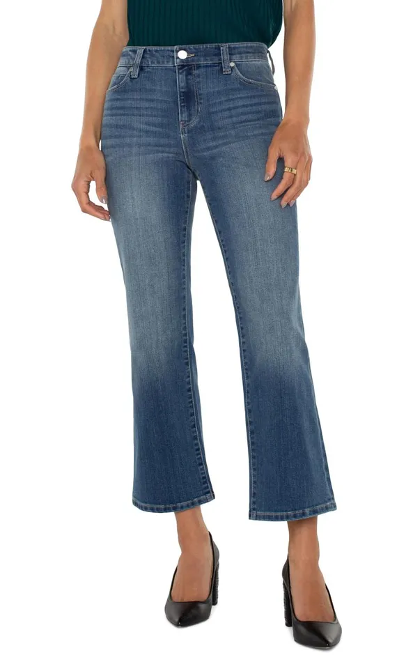 Liverpool Los Angeles Jeans HANNAH CROP FLARE 8211 ECO Forest Hills 8211 Womens