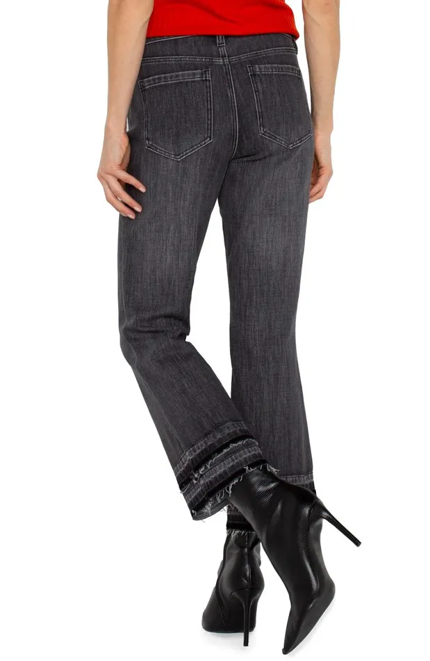 Liverpool Los Angeles Jeans HANNAH CROP FLARE WITH LET DOWN HEM Hindsdale 8211 Womens