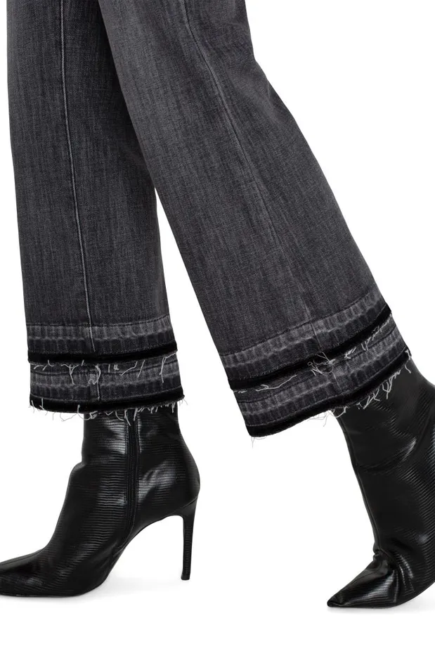 Liverpool Los Angeles Jeans HANNAH CROP FLARE WITH LET DOWN HEM Hindsdale 8211 Womens