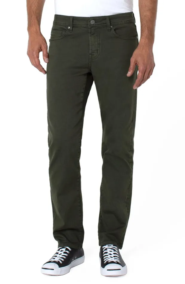 Liverpool Los Angeles Jeans REGENT RELAXED STRAIGHT COLORED DENIM Pine Grove 8211 Mens
