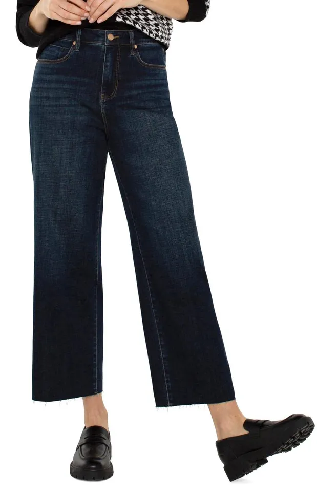 Liverpool Los Angeles Jeans STRIDE HIRISE WITH CUT HEM Eastmoor 8211 Womens