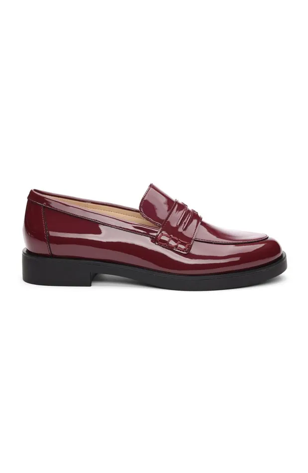 Liverpool Los Angeles Loafers BALDWIN LEATHER SLIP ON LOAFER Ruby 8211 Womens