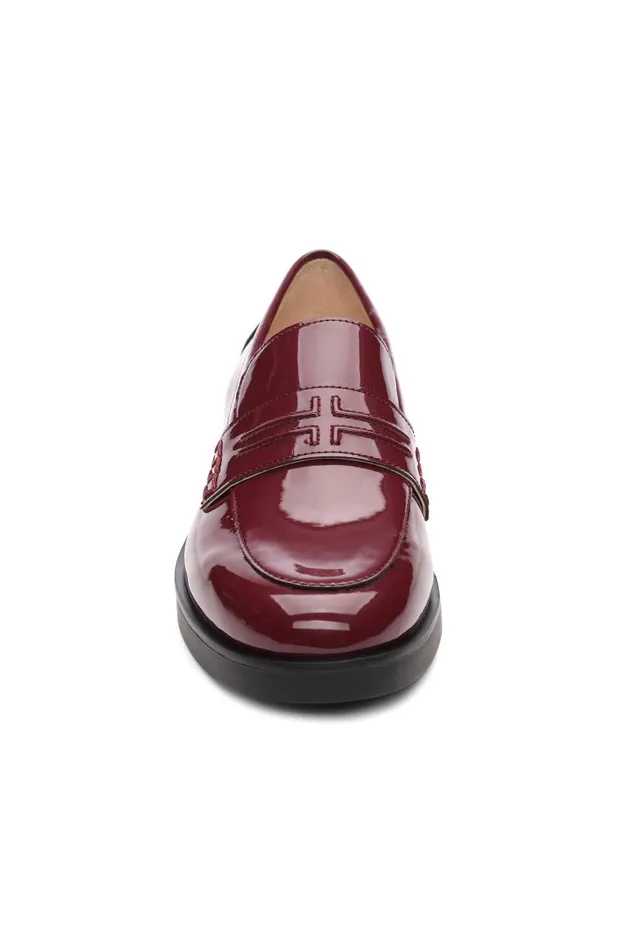 Liverpool Los Angeles Loafers BALDWIN LEATHER SLIP ON LOAFER Ruby 8211 Womens