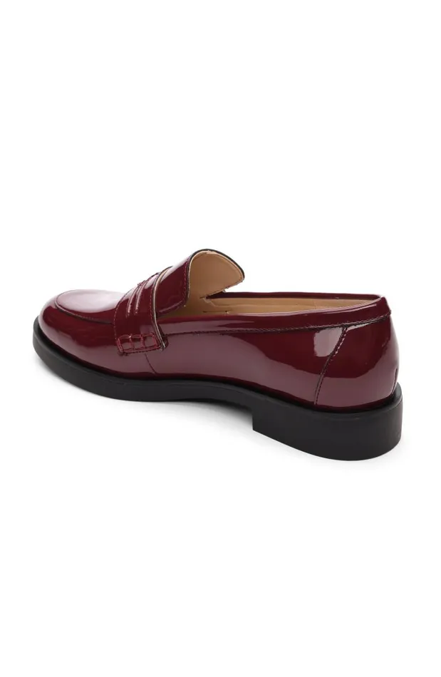 Liverpool Los Angeles Loafers BALDWIN LEATHER SLIP ON LOAFER Ruby 8211 Womens