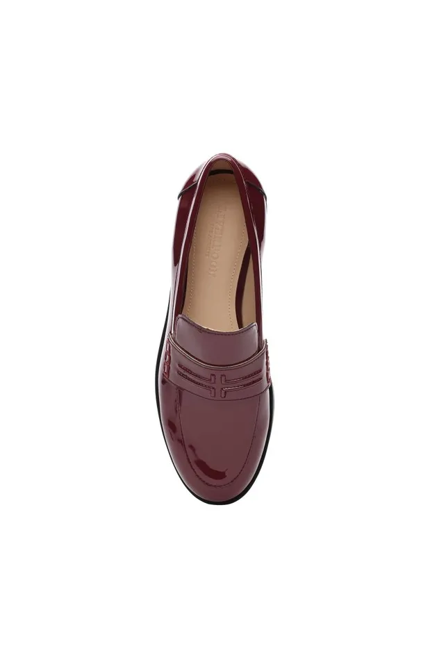 Liverpool Los Angeles Loafers BALDWIN LEATHER SLIP ON LOAFER Ruby 8211 Womens