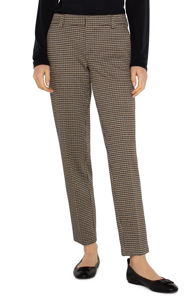 Liverpool Los Angeles Pants KELSEY KNIT TROUSER Black Tan Check 8211 Womens