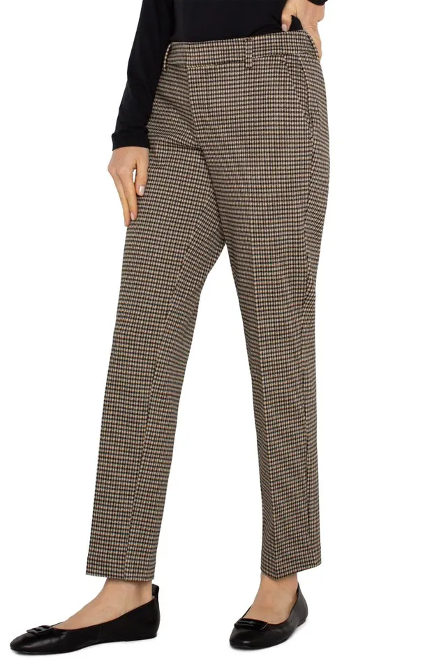 Liverpool Los Angeles Pants KELSEY KNIT TROUSER Black Tan Check 8211 Womens
