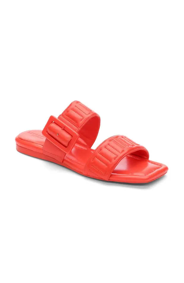 Liverpool Los Angeles Sandals DOWNTOWN LOGO STITCH SANDAL Coral 8211 Womens