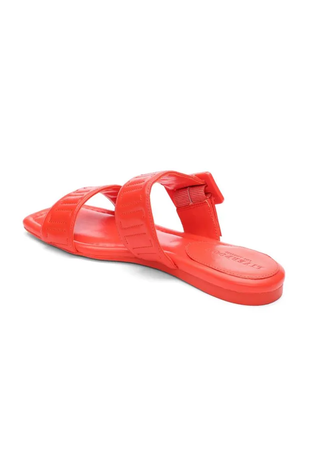 Liverpool Los Angeles Sandals DOWNTOWN LOGO STITCH SANDAL Coral 8211 Womens