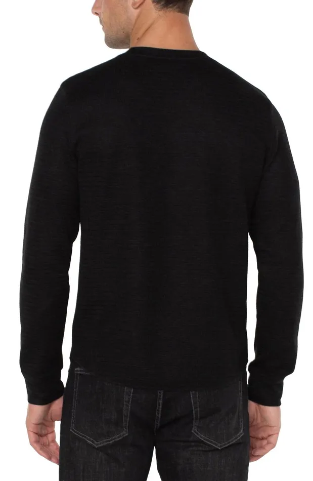 Liverpool Los Angeles Shirts LONG SLEEVE CREW NECK Black 8211 Mens