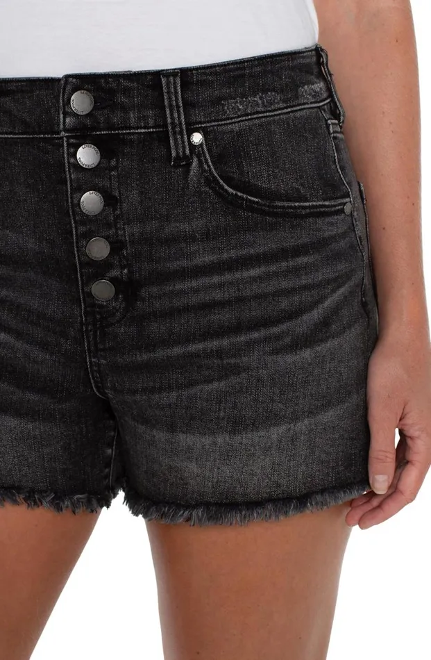 Liverpool Los Angeles Shorts CHRISTINE ECO HIRISE ALINE FRAY SHORT Rawlins 8211 Womens