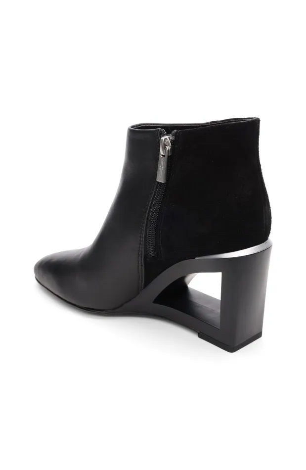 Liverpool Los Angeles Wedges and Espadrilles LAX BOOTIE WITH CHOP OUT WEDGE Black 8211 Womens