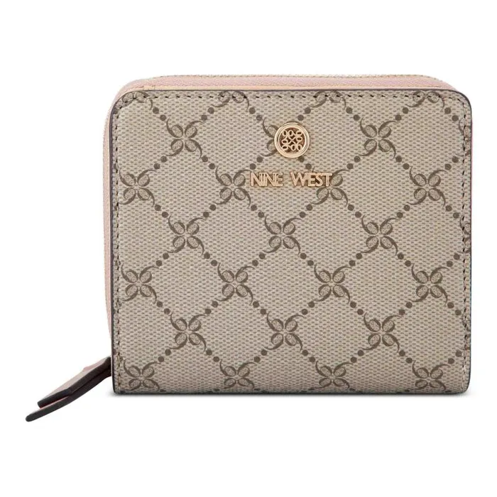 Lockup 9S Small Zip Wallet Beigelogodusk Women Nine West Clutches and Wallets