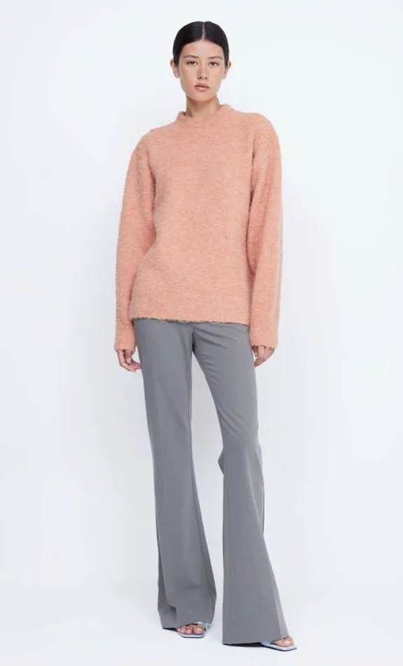 Long Sleeve Shop Bec Bridge Brice Knit Jumper Peach