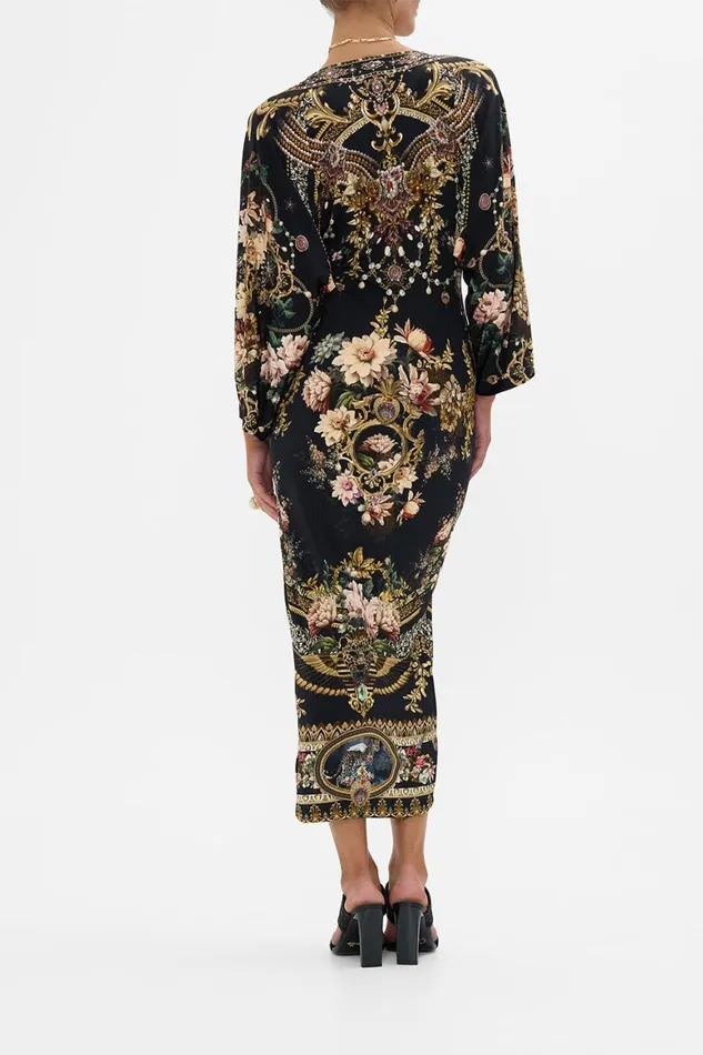 LONG SPLIT FRONT TWIST DRESS DYNASTY DAZE Dynasty Daze Womens Camilla Dresses