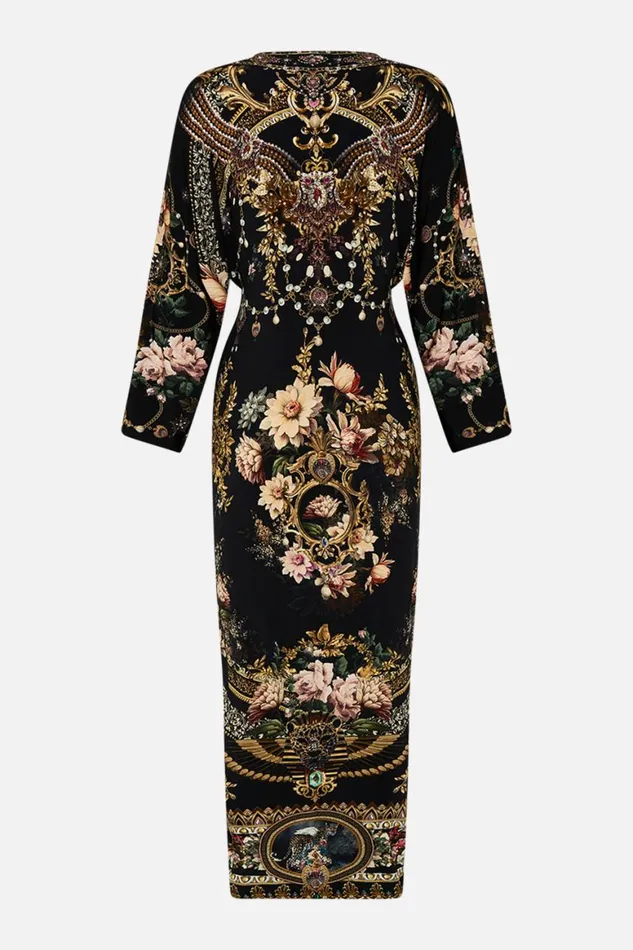 LONG SPLIT FRONT TWIST DRESS DYNASTY DAZE Dynasty Daze Womens Camilla Dresses