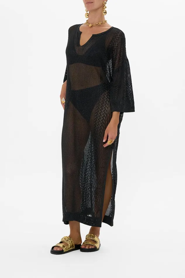LONG V NECK KNIT KAFTAN CALL ME CLEOPATRA Call Me Cleopatra Womens Camilla Kaftans