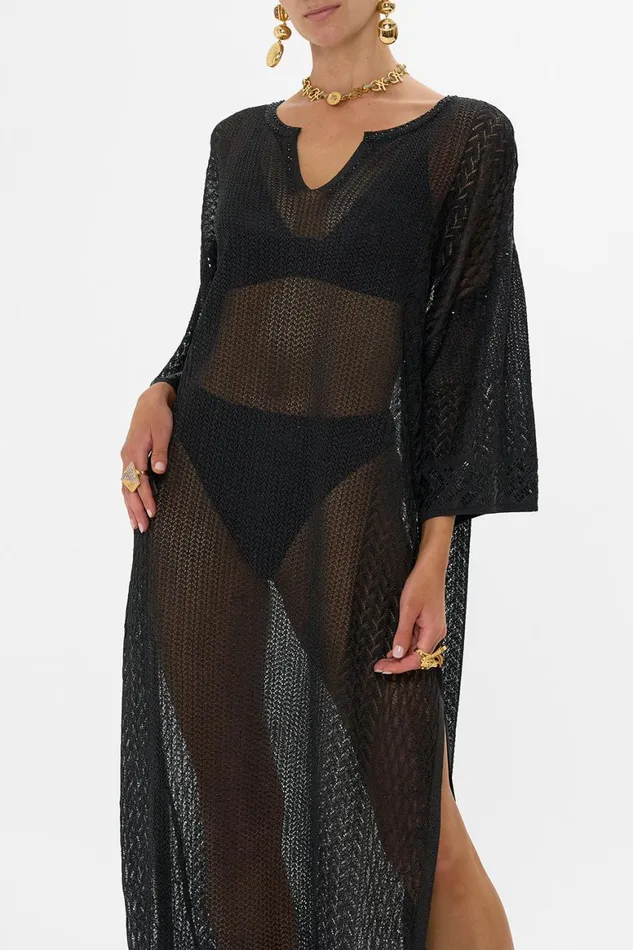 LONG V NECK KNIT KAFTAN CALL ME CLEOPATRA Call Me Cleopatra Womens Camilla Kaftans