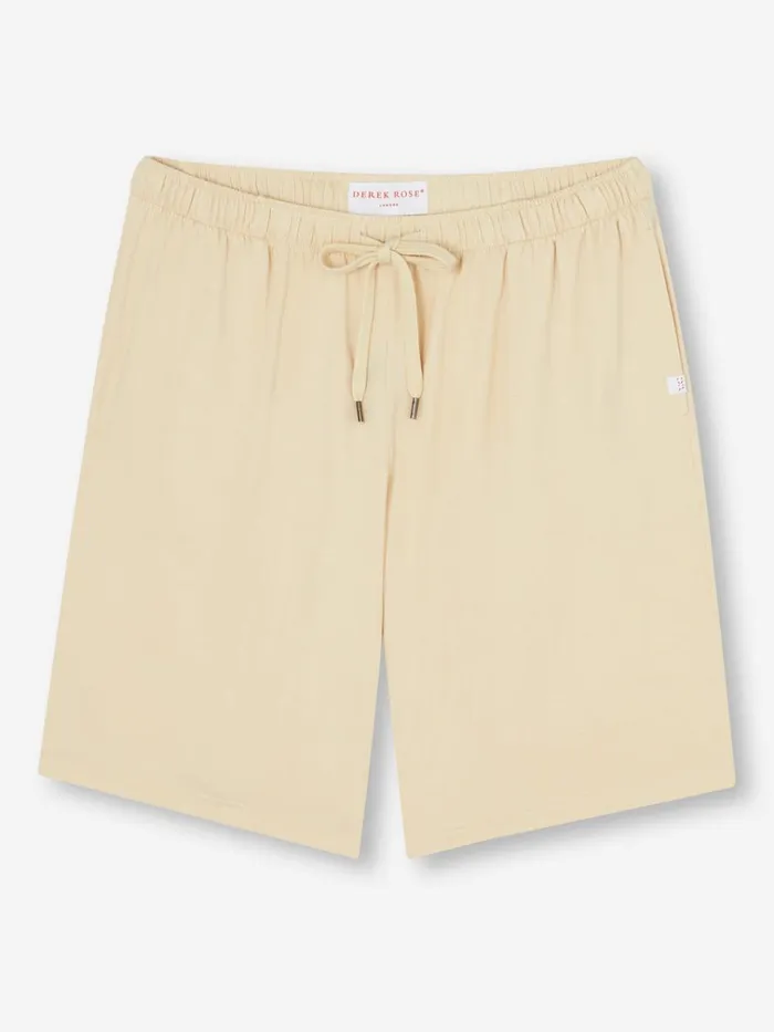 Lounge Shorts Men Derek Rose Lounge Shorts Basel Micro Modal Stretch Ecru
