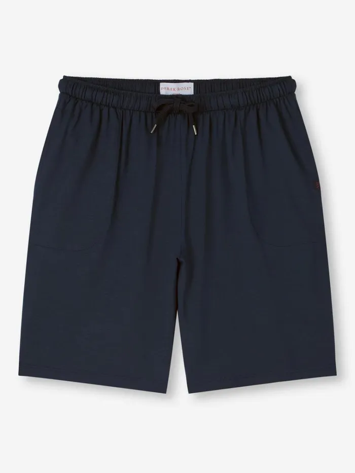 Lounge Shorts Men Derek Rose Lounge Shorts Basel Micro Modal Stretch Navy