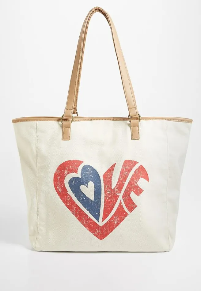 Love Heart Tote Bag Women Maurices Bags