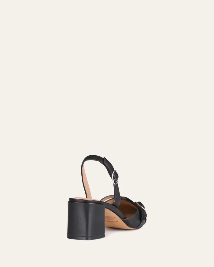 LOW HEELS Coby low heels black leather jomercer Women LOW HEELS Coby low heels black leather jomercer Women