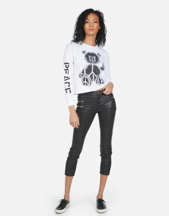 Luella Peace Teddy White Women Lauren Moshi Long Sleeve