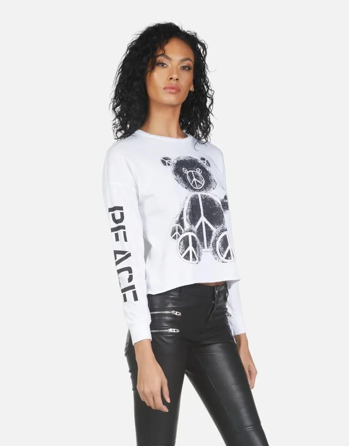 Luella Peace Teddy White Women Lauren Moshi Long Sleeve