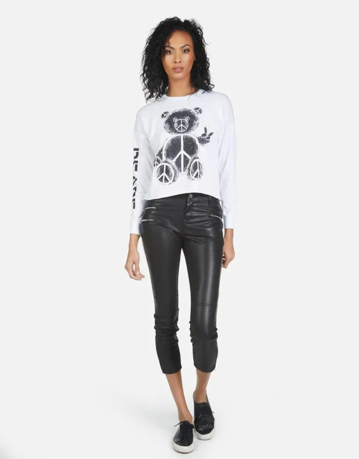 Luella Peace Teddy White Women Lauren Moshi Long Sleeve