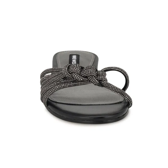 Luxury Flat Slide Sandals Black Women Nine West Sandals Luxury Flat Slide Sandals Black Women Nine West Sandals