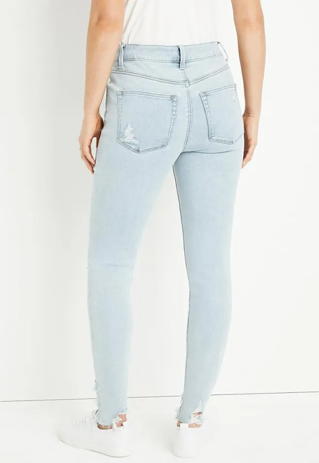 M Jeans By Maurices Cool Comfort High Rise Ripped Jegging Women Maurices Jeans