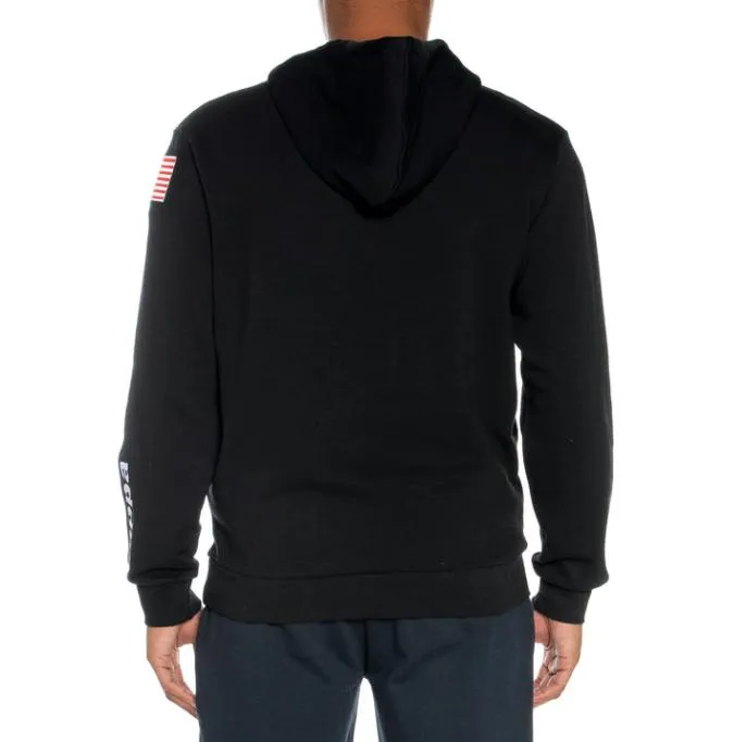Malmo US Hoodie 8211 Black Black Men Kappa Hoodies and Sweatshirts