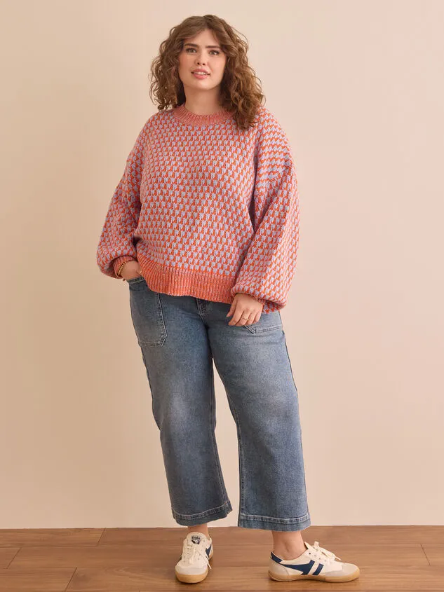 Mandy Two Toned Oversized Sweater Orangemulti Women Altar039d State Sweaters Cardigans Mandy Two Toned Oversized Sweater Orangemulti Women Altar039d State Sweaters Cardigans
