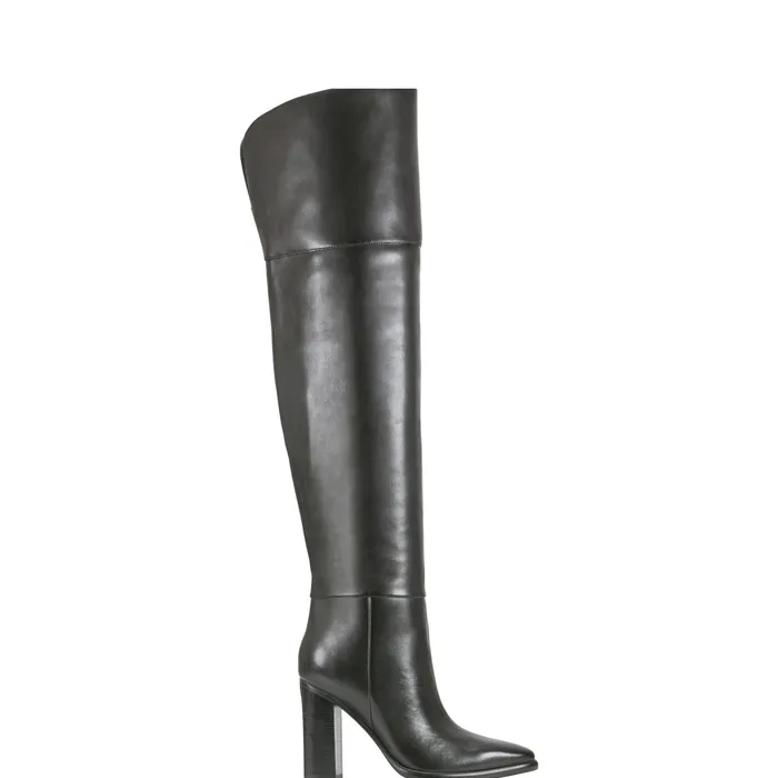 Marc Fisher OTK Boots Women Lasli Over the Knee Boot Black Leather